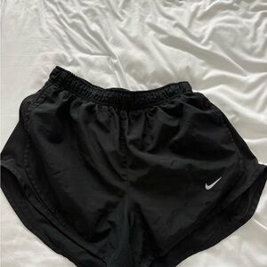 Nike Black Women's Athletic Running Shorts with Swoosh